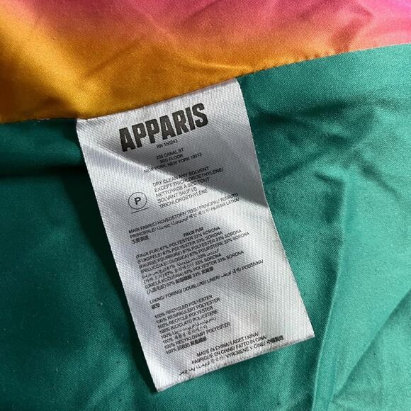 Bright Orange Imani Faux Fur Coat from APPARIS (size XS) - Picture 6 of 8